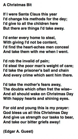 Christmas Bit by Edgar A. Guest