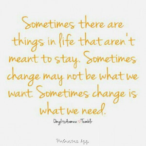 think I need a change