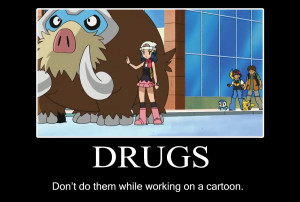 Pokemon drugs motivational poster