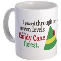 Elf: Buddy's Musical Christmas Candy Cane Forest Quote Mug Elf Movie ...