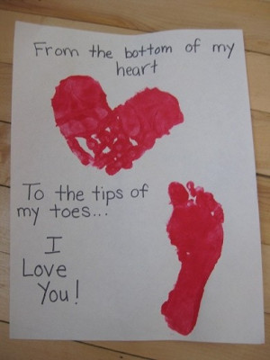 Here’s a quick and easy valentine using your youngster’s hand ...