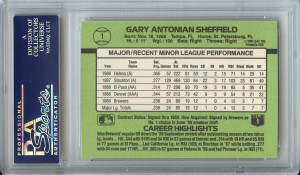 Gary Sheffield Donruss Rookie Card