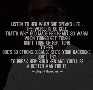 Tony Gaskins Jr. Speak life