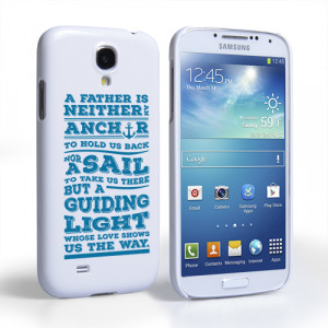 ... / Father's Day / Caseflex Father Sail Quote Samsung Galaxy S4 Case