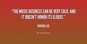 The music business can be very cold. And it doesn't honor its elders ...