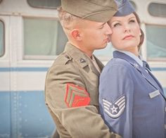 found a dual military couple picture usmc usaf more airforce military ...