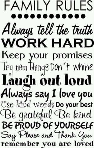 family rules