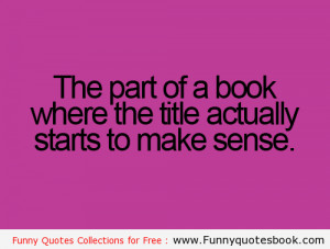 Funny Quotes about Books