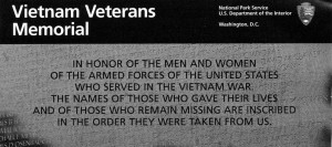 National Park Service Brochure for the Vietnam Veterans Memorial