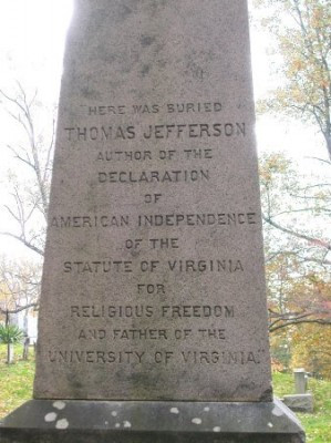 Thomas Jefferson's Unique Tombstone