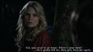 Kid, you need to go home. Where’s your mom? She’s gonna kill me ...