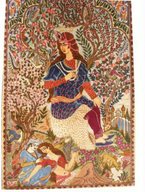 Pictorial Persian Rugs Majnun and Layla