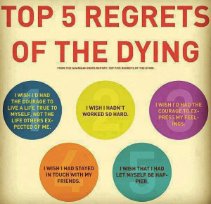 Top 5 Regrets in life
