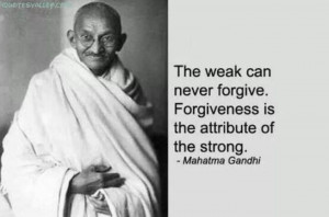 Forgiveness = strong character!