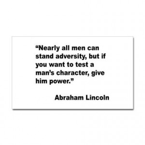 Lincoln Gifts > Abraham Lincoln Stickers > Abraham Lincoln Power Quote ...