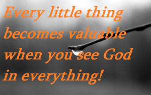 See God in everything