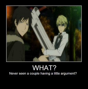 Durarara Shizuo Heiwajima Quotes Durarara Orihara Izaya