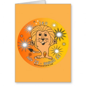 Leo Birthday Card