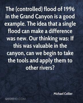 Michael Collier - The (controlled) flood of 1996 in the Grand Canyon ...