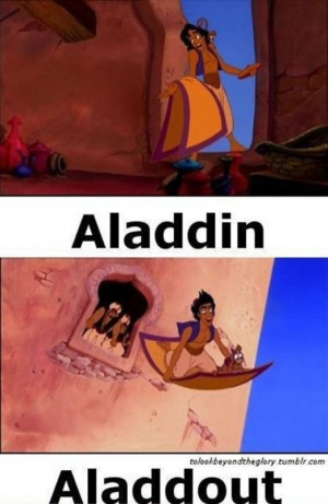 Funny Pun Aladdin