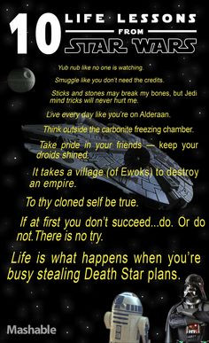 Star Wars Life Lessons — Not an infographic per se, but I can't ...