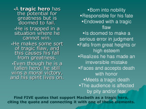Quotes About Tragic Heroes