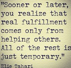 Helping Others Quote- Elie Tahari