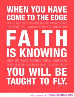 Words of wisdom about faith in yourself