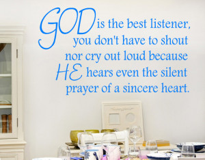 ... you dont... Bible Verse Christian Religious Vinyl Wall Decal Quotes