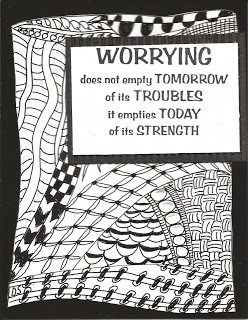 Zentangle Card & quote
