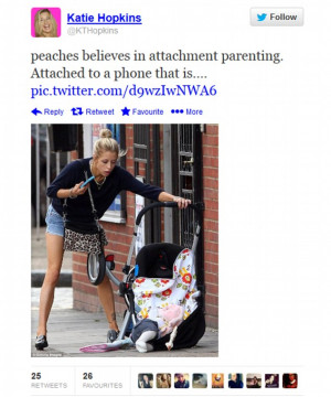 The post that started it all: Peaches' rage stemmed from Katie sharing ...