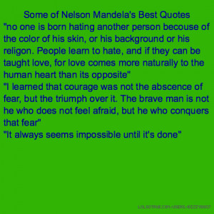Some of Nelson Mandela's Best Quotes 