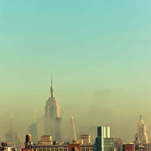 Emerald New York City Skyline Photography, wall decor, Empire State ...