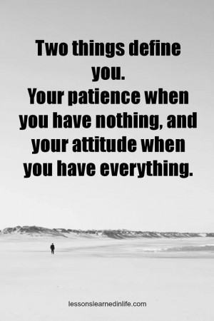 patience attitude