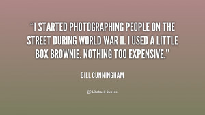 started photographing people on the street during World War II. I ...