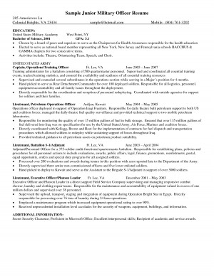 Security Officer Sample Resume Examples