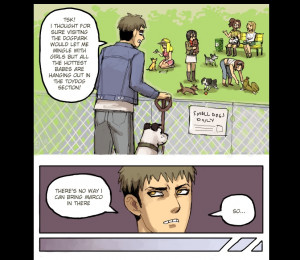 ... Jean Kirschstein Sasha Blaus armin alert jean marco shingeki no kjoyin