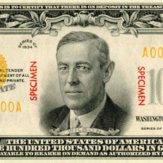 Woodrow Wilson 100 000 Bill