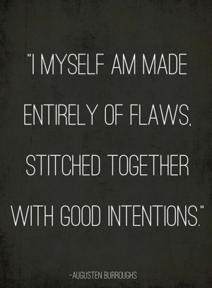 It's hard to rely on my good intentions when my head's full of things ...