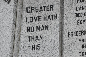 GREATER LOVE HATH NO MAN THAN THIS