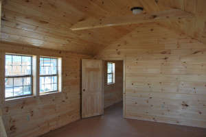 Faux Log Cabin Interior Walls