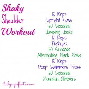 Fitness Friday: Shaky Shoulder Workout