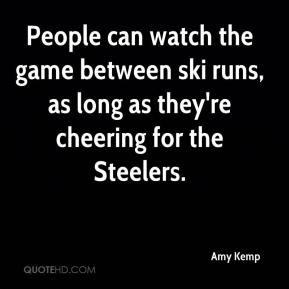 Amy Kemp - People can watch the game between ski runs, as long as they ...