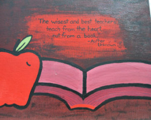 Teacher Quotes Acrylic Painting Wal l Art ...