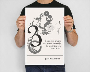... JeanPaul Sartre Quote Fine Art Prints by ObviousState, $24.00