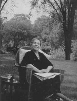 Lillian Wald at her House on the Pond in Westport, Connecticut