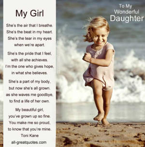 ... Best DAUGHTER Poems on Net for My Daughters Birthday Cards or Special