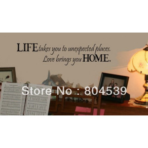 Quote Wall Sticker Vinyl wall quotes love sayings home art decor decal ...