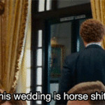 This wedding is horse shit