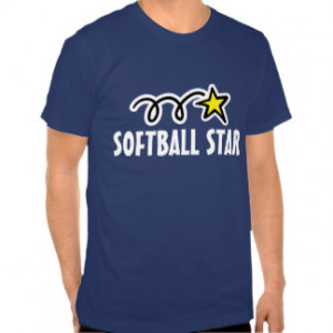 Cute softball t-shirt for men, women and kids